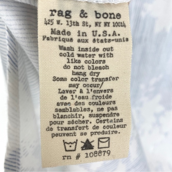 Rag and Bone Kahuna Print Button-Up Tank - Picture 6 of 7